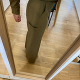 Pantalon large taille haute Jules - Kaki - Suncoo