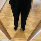 Pantalon large avec ceinture nouée - Noir - IKKS WOMEN