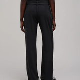 Pantalon large avec ceinture nouée - Noir - IKKS WOMEN