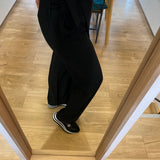 Pantalon large avec ceinture nouée - Noir - IKKS WOMEN