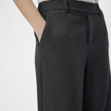 Pantalon large Objlisa - Gris moyen mélangé - OBJECT