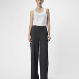 Pantalon large Objlisa - Gris moyen mélangé - OBJECT