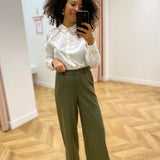 Pantalon large Objlisa - Ivy Green - OBJECT
