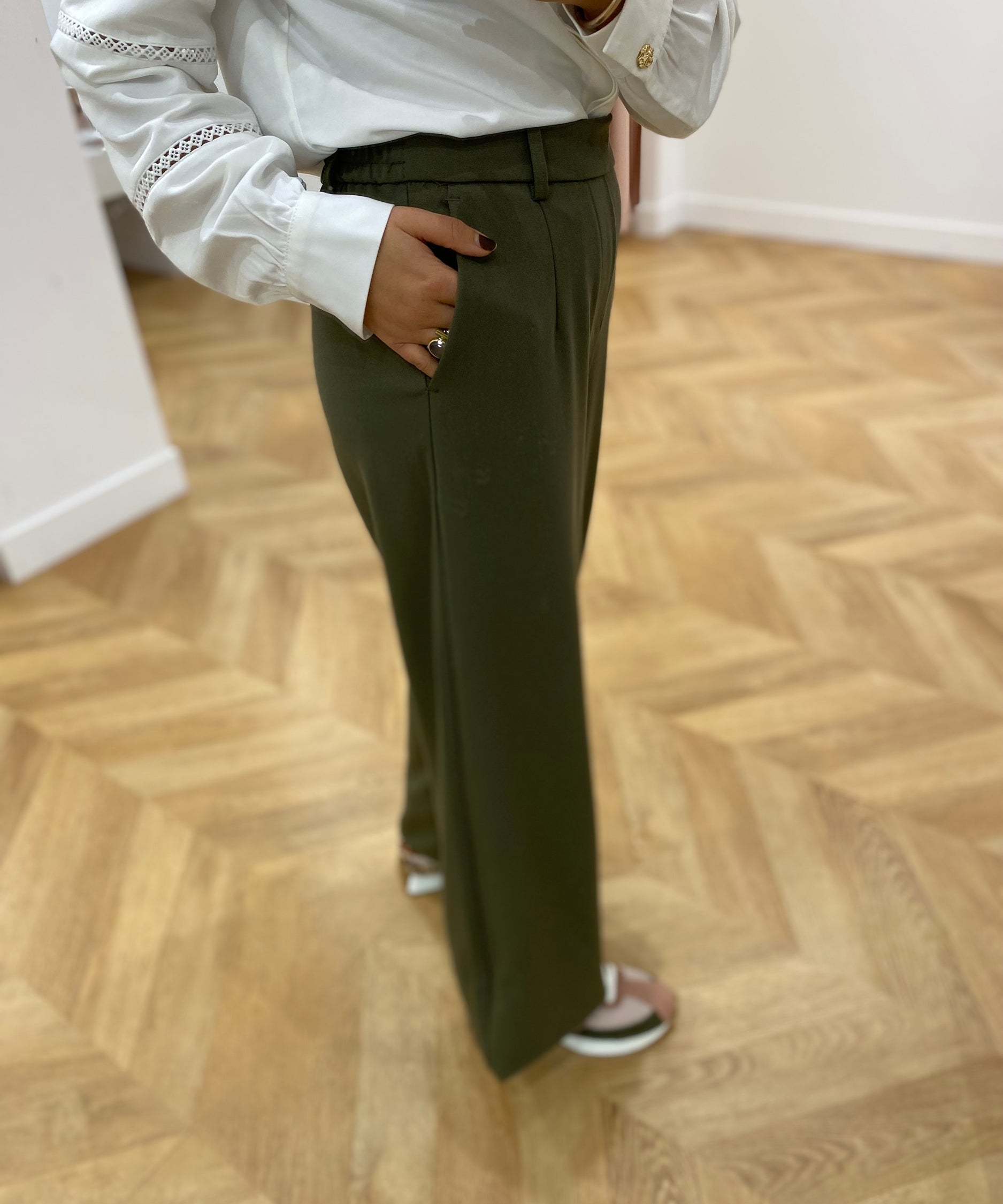 Pantalon large Objlisa - Ivy Green - OBJECT