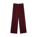 Pantalon large Oscar - Bordeaux - GRACE & MILA