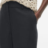 Pantalon large en lin Rousummer - Metéorite - ROUGE