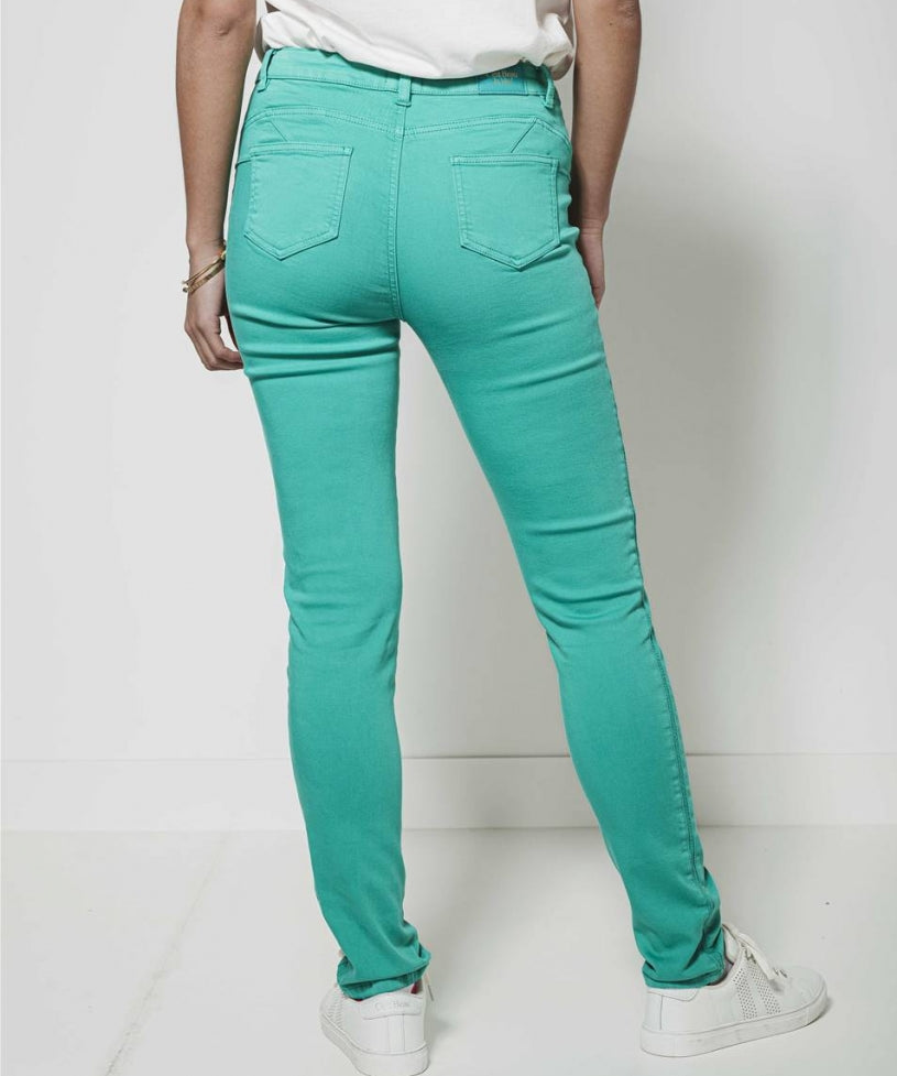 Pantalon Louise cheville - Vert - C'EST BEAU LA VIE