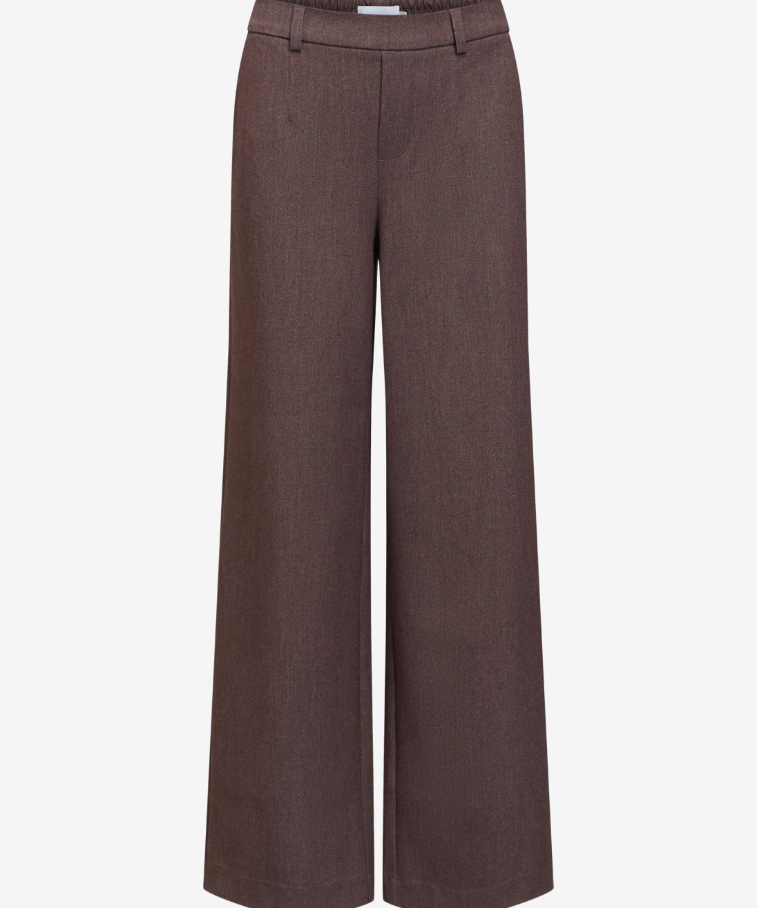 Pantalon large OBJLISA OBJECT Chocolate Plum – vue produit de face