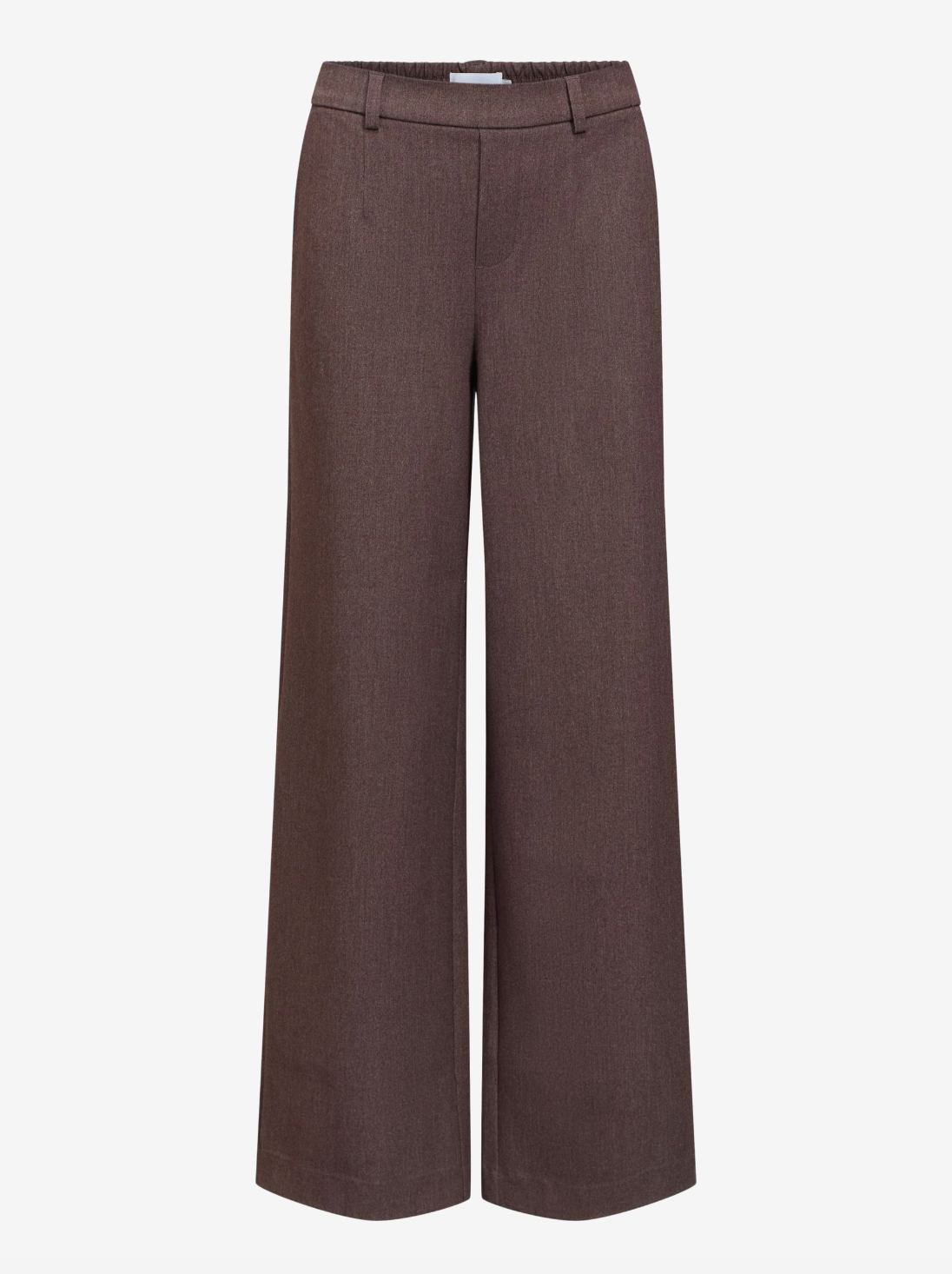 Pantalon large OBJLISA OBJECT Chocolate Plum – vue produit de face