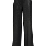 Pantalon à jambe ample Objlisa - Black silver - OBJECT
