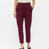 Pantalon ObjLisa OBJECT Windsor Wine – silhouette de face