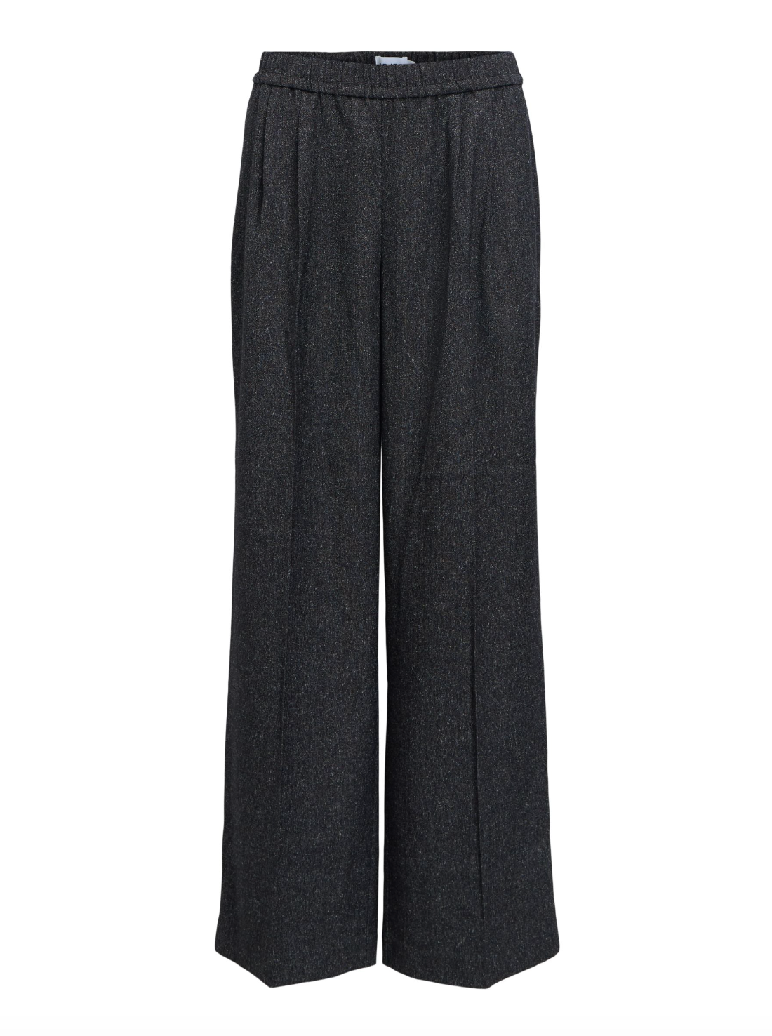 Pantalon large OBJSANJA OBJECT noir – vue produit de face
