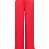 Objlisa Wide Mid-Rise Trousers - Poinsettia - OBJECT