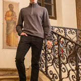 Pantalon SLIM en velours - Noir - IKKS MEN