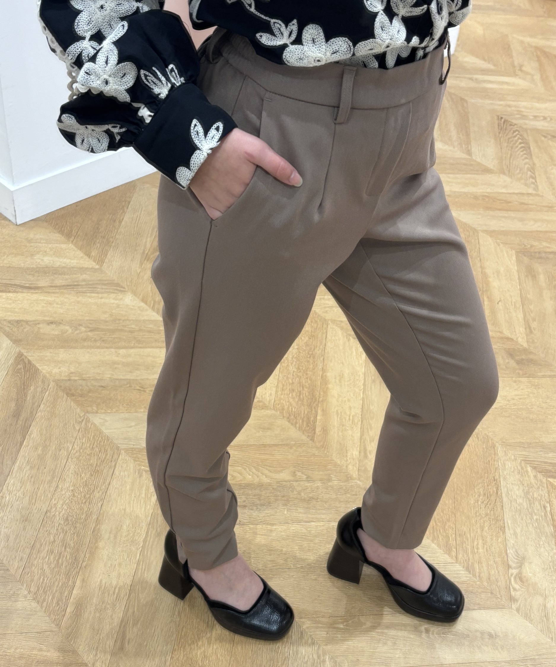 Pantalon slim Objlisa - Fossil - OBJECT