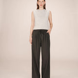 Pantalon de tailleur à rayures Stay - Anthracite - GRACE & MILA