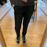 Pantalon tailleur cigarette rayé - Noir - I.CODE