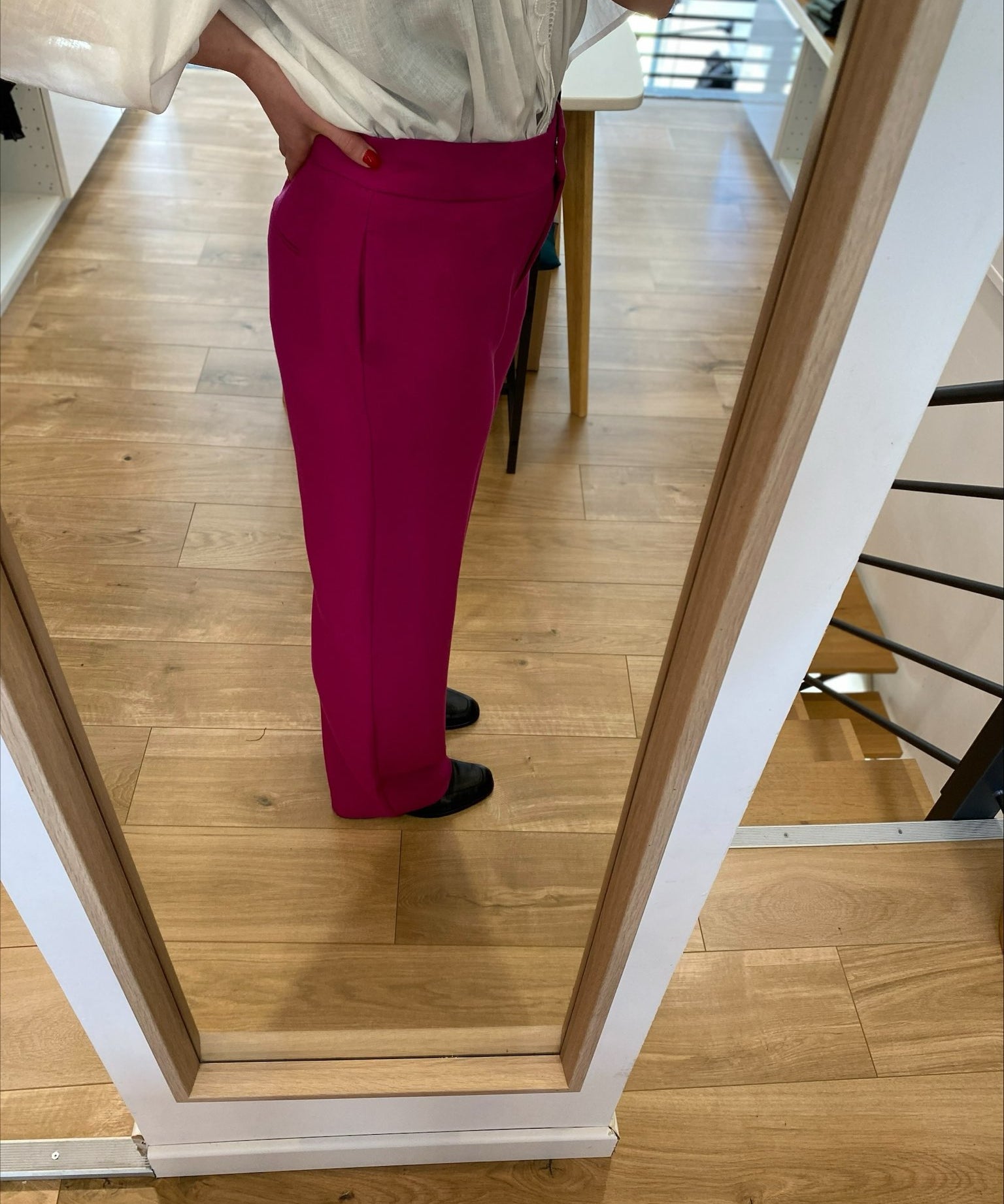 Pantalon tailleur Jacob - Framboise - SUNCOO