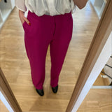 Pantalon tailleur Jacob - Framboise - SUNCOO