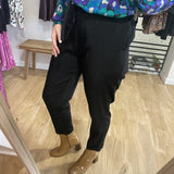 Pantalon fluide Viasna - Noir - SUN VALLEY FEMME