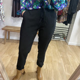 Pantalon fluide Viasna - Noir - SUN VALLEY FEMME