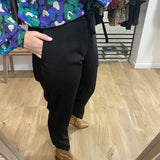Pantalon fluide Viasna - Noir - SUN VALLEY FEMME