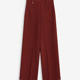 Pantalon large NILAY GRACE & MILA terracotta – vue de dos avec fausse poche passepoilée