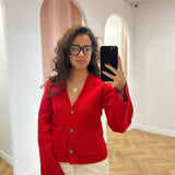 Cardigan Paolino - Rouge - GRACE & MILA