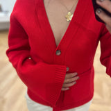 Cardigan Paolino - Rouge - GRACE & MILA