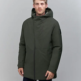 Parka imprimée marbré - Kaki - IKKS MEN