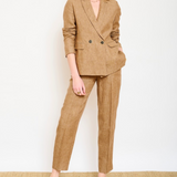Pantalon lin - marron - Mkt Studio