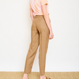 Pantalon lin - marron - Mkt Studio