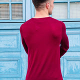 Pull col rond - bordeaux - BEST MOUNTAIN