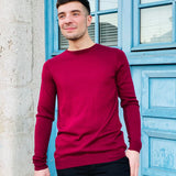 Pull col rond - bordeaux - BEST MOUNTAIN