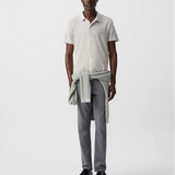 Polo manches courtes en mailles nid d'abeille - Nuage - IKKS MEN