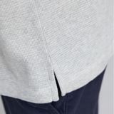 Polo manches courtes en mailles nid d'abeille - Nuage - IKKS MEN