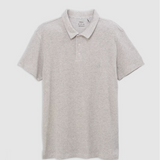 Polo manches courtes en mailles nid d'abeille - Nuage - IKKS MEN