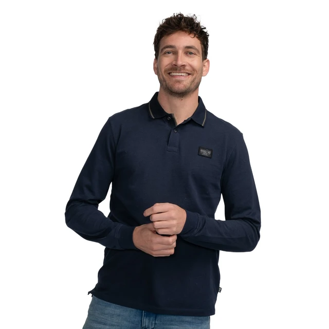 Polo à manches longues - Bleu - PETROL INDUSTRIES