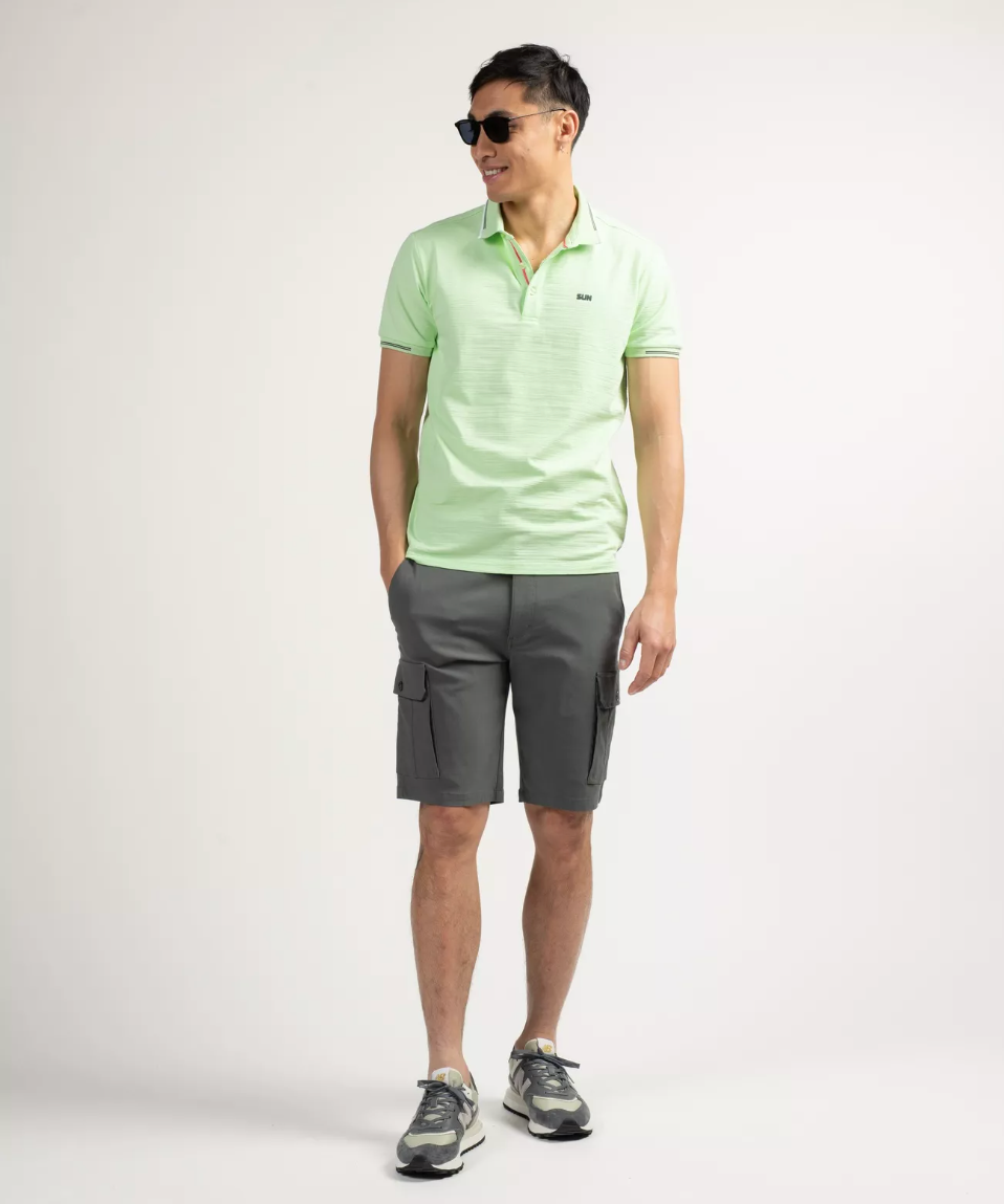Polo homme uni Bilein - Vert d'eau - Sun Valley homme