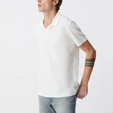 Polo l'Essentiel coton bio flamme - Blanc - IKKS Men