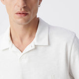 Polo l'Essentiel coton bio flamme - Blanc - IKKS Men
