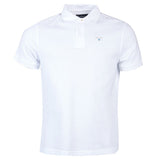 Polo de sport manches courtes en coton - Blanc - BARBOUR HOMME