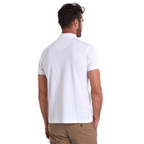 Polo de sport manches courtes en coton - Blanc - BARBOUR HOMME