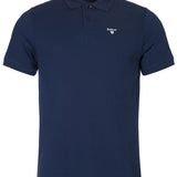 Men's short-sleeved cotton sports polo shirt - New Navy - BARBOUR