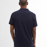 Men's short-sleeved cotton sports polo shirt - New Navy - BARBOUR
