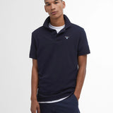 Men's short-sleeved cotton sports polo shirt - New Navy - BARBOUR
