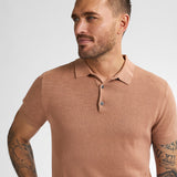 Polo en maille Oçean - Bois de santal - PETROL INDUSTRIES HOMME