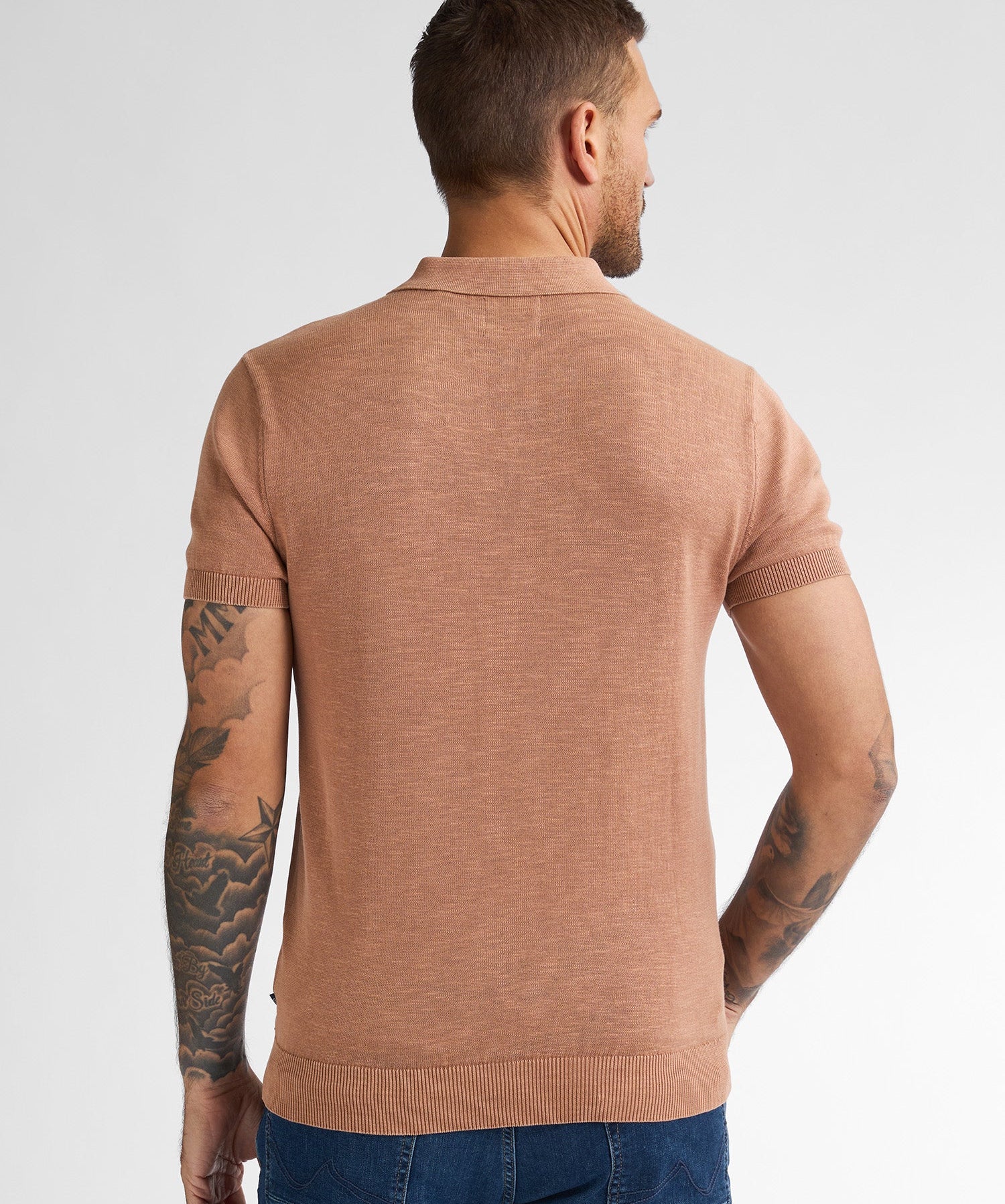 Polo en maille Oçean - Bois de santal - PETROL INDUSTRIES HOMME