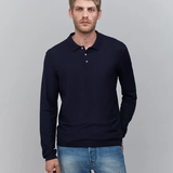 Polo en maille piquée - Marine - IKKS MEN