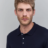 Polo en maille piquée - Marine - IKKS MEN